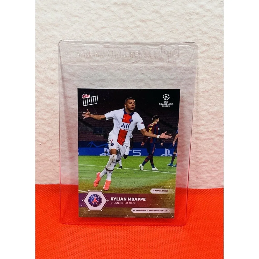 2021 Topps NOW #61 Lot(3)UEFA Kylian Mbappe Strikes Twice Fc Bayern